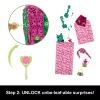 Conjunto de brincar Monster High Skulltimate Secrets Garden Mysteries, boneca Venus McFlytrap com mais de 19 surpresas
