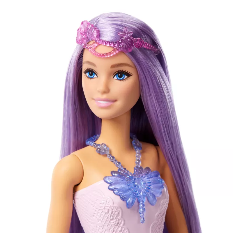 Conjunto de moda de fantasia para boneca Barbie com acessórios, incluindo cauda de sereia, asas de fada e colares