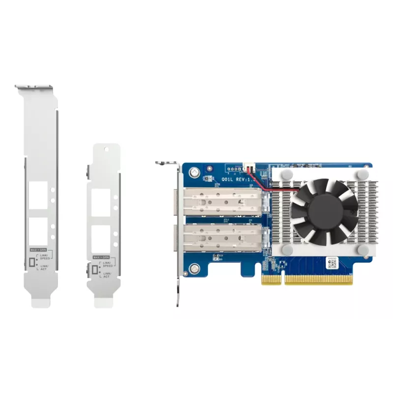 Placa de expansão de rede QNAP Dual-Port 10GbE SFP+ QXG-10G2SF-NXE PCI Express com fios