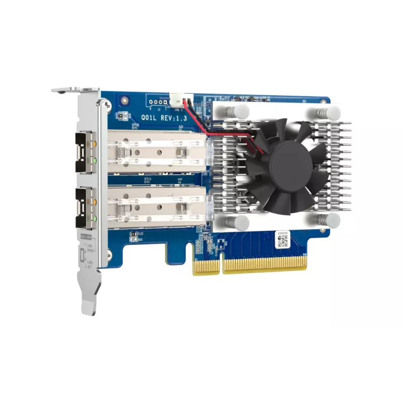 Placa de expansão de rede QNAP Dual-Port 10GbE SFP+ QXG-10G2SF-NXE PCI Express com fios