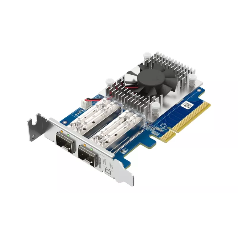 Placa de expansão de rede QNAP Dual-Port 10GbE SFP+ QXG-10G2SF-NXE PCI Express com fios