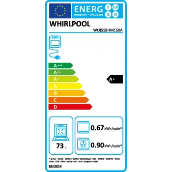Whirlpool WOI5S8HM1SXA 73 L preto, aço inoxidável