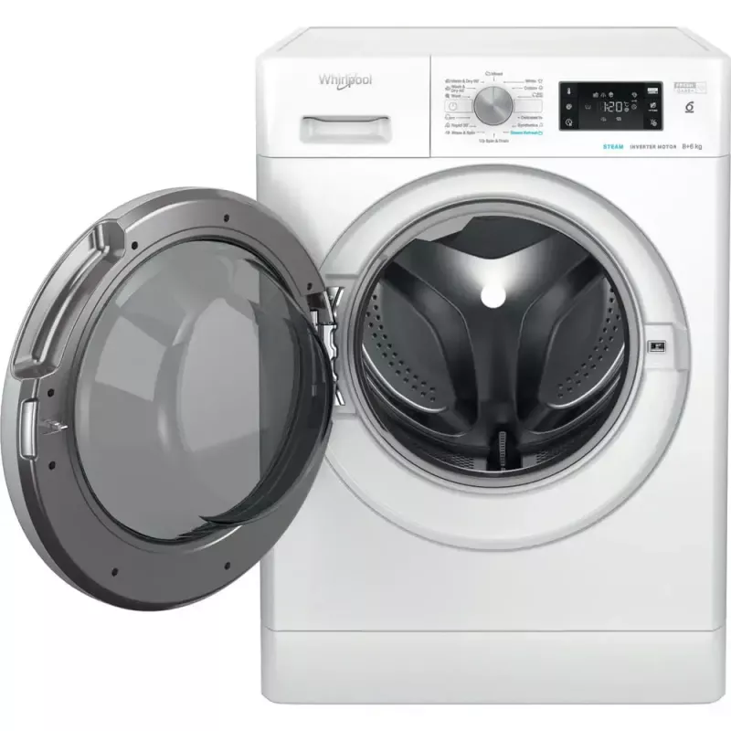 Máquina de lavar e secar WHIRLPOOL FFWDB 864489 SV EE de carregamento frontal 6 kg 1400 rpm branca
