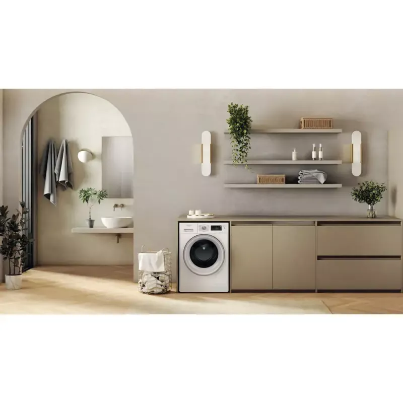 Máquina de lavar e secar WHIRLPOOL FFWDB 864489 SV EE de carregamento frontal 6 kg 1400 rpm branca