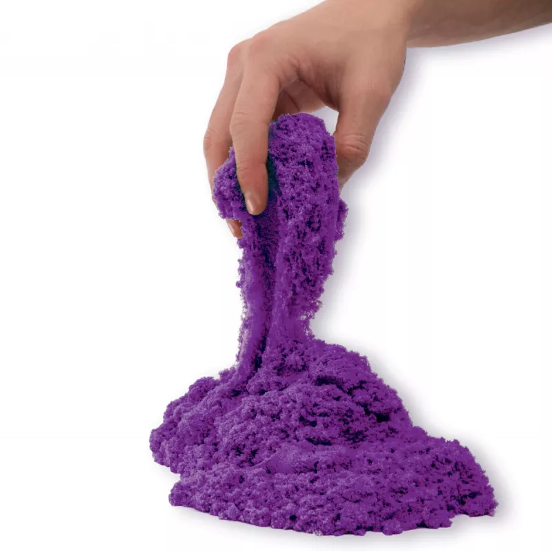 Kinetic Sand, 2 libras de areia de brincar roxa, brinquedos sensoriais moldáveis para crianças, saco reutilizável (a embalagem pode variar), a partir dos 3 anos