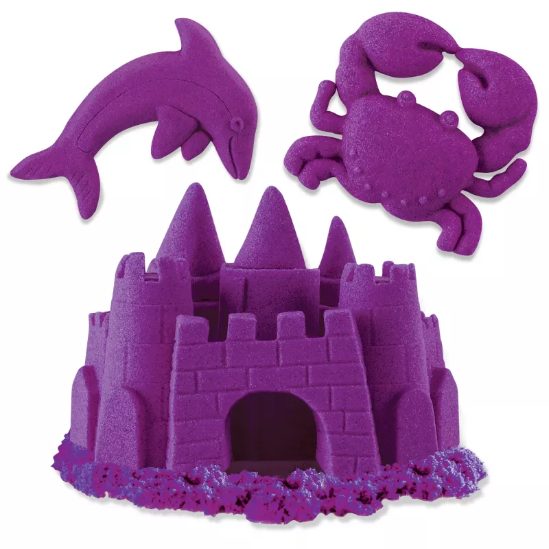 Kinetic Sand, 2 libras de areia de brincar roxa, brinquedos sensoriais moldáveis para crianças, saco reutilizável (a embalagem pode variar), a partir dos 3 anos