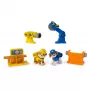 Conjunto de figuras sortidas Rubble & Wheeler Power Tool Pups com 2 ferramentas e 2 acessórios de construção, a partir dos 3 anos