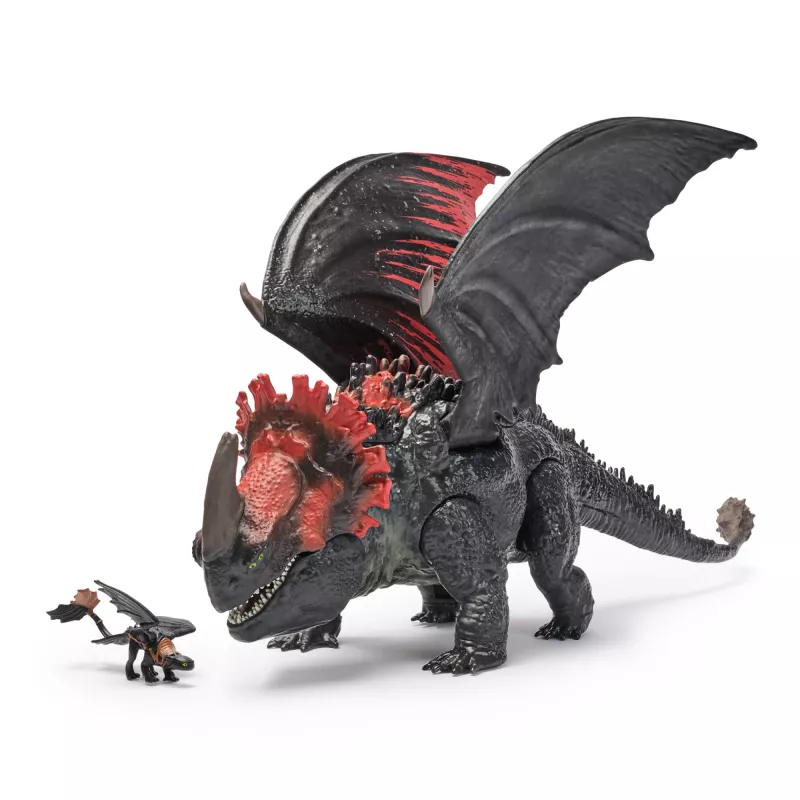 Spin Master 6072650 Como Treinar o Teu Dragão: figura do dragão Morte Vermelha com mini Desdentado, a partir dos 4 anos