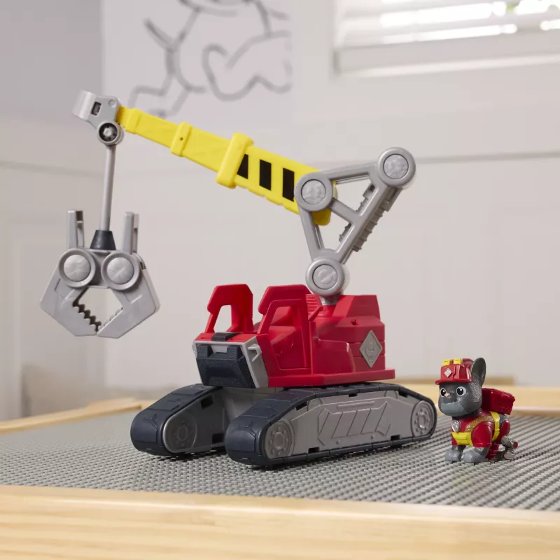 Camião grua Spin Master Rubble & Crew Chargers Mega Power com figura Charger, 2 ferramentas removíveis, plástico, para crianças a partir dos 3 anos