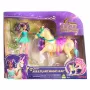 Unicorn Academy, Ava & folha de magia das plantas com efeito de luz, 2 acessórios de equitação, bonecas & brinquedo de unicórnio para raparigas a partir dos 4 anos