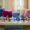Unicorn Academy, Ava & folha de magia das plantas com efeito de luz, 2 acessórios de equitação, bonecas & brinquedo de unicórnio para raparigas a partir dos 4 anos