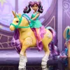Unicorn Academy, Ava & folha de magia das plantas com efeito de luz, 2 acessórios de equitação, bonecas & brinquedo de unicórnio para raparigas a partir dos 4 anos