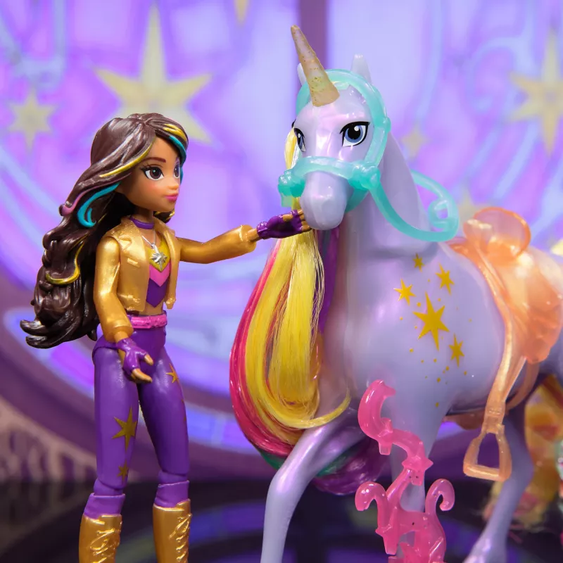 Conjunto de bonecas Spinmaster Unicorn Academy Sophia & Wildstar 168 mm
