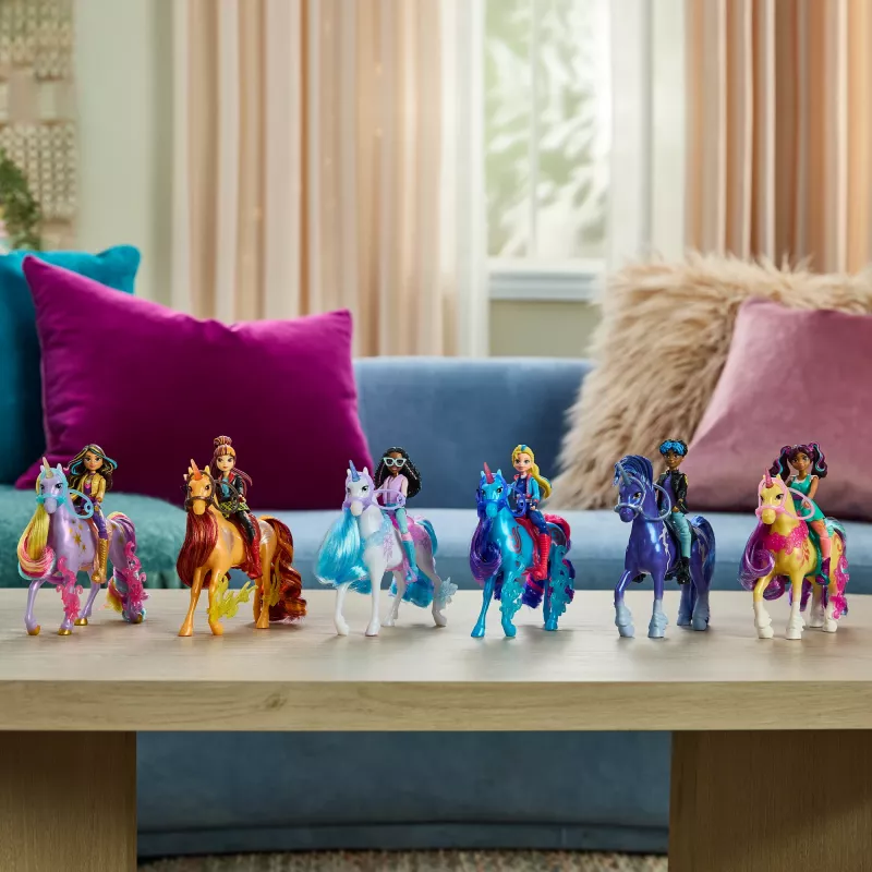 Conjunto de bonecas Spinmaster Unicorn Academy Sophia & Wildstar 168 mm