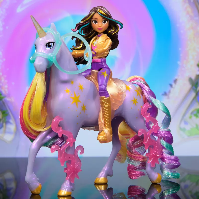 Conjunto de bonecas Spinmaster Unicorn Academy Sophia & Wildstar 168 mm
