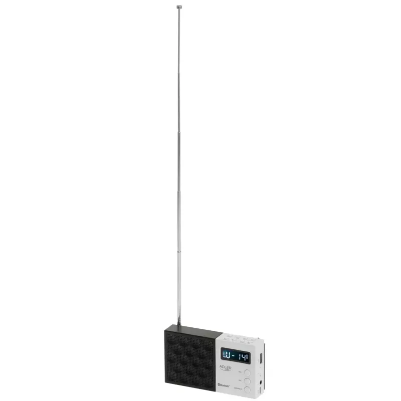 Rádio digital Adler AD 1908 PLL AM/FM com função de alarme
