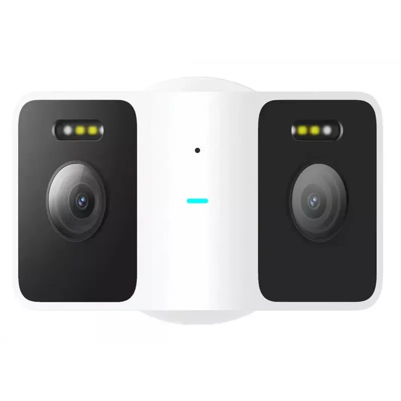Câmara de vigilância IP Xiaomi CW100 Dual — exterior tipo bullet, 3 MP (2304×1296), Wi-Fi, montagem em teto/parede, rotação 0–360°, LEDs infravermelhos/luz branca, visão noturna 10 m