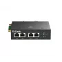 Router móvel D-Link DWM-314-T 4G LTE VPN preto montagem em calha DIN