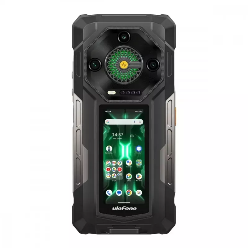 Smartphone Ulefone Armor 33 Pro 5G, 6,95 polegadas, 16 GB / 512 GB, 25500 mAh, Android 14, preto