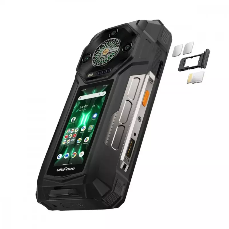 Smartphone Ulefone Armor 33 Pro 5G, 6,95 polegadas, 16 GB / 512 GB, 25500 mAh, Android 14, preto