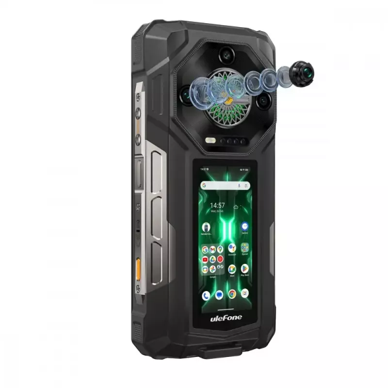 Smartphone Ulefone Armor 33 Pro 5G, 6,95 polegadas, 16 GB / 512 GB, 25500 mAh, Android 14, preto