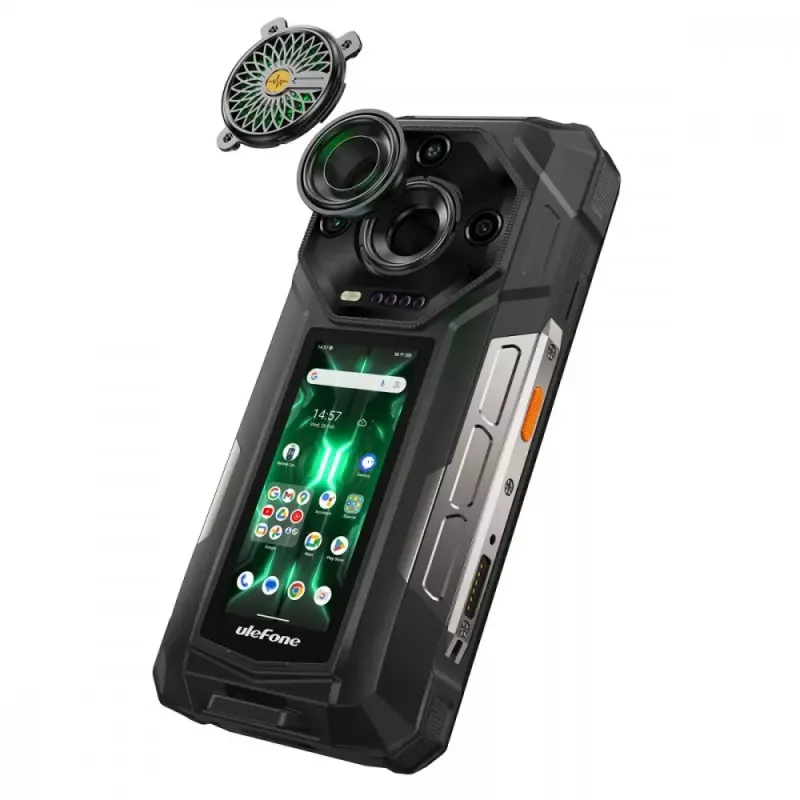 Smartphone Ulefone Armor 33 Pro 5G, 6,95 polegadas, 16 GB / 512 GB, 25500 mAh, Android 14, preto