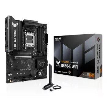 Placa-mãe ASUS TUF GAMING B850-E WIFI, AMD B850, socket AM5, ATX, DDR5, 4x DIMM, 3x M.2, Wi‑Fi 6E, LAN 2,5Gb
