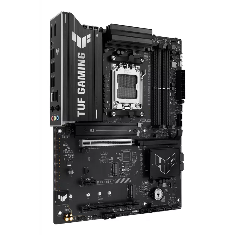 Placa-mãe ASUS TUF GAMING B850-E WIFI, AMD B850, socket AM5, ATX, DDR5, 4x DIMM, 3x M.2, Wi‑Fi 6E, LAN 2,5Gb