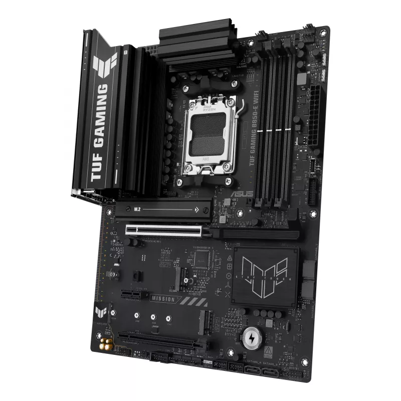 Placa-mãe ASUS TUF GAMING B850-E WIFI, AMD B850, socket AM5, ATX, DDR5, 4x DIMM, 3x M.2, Wi‑Fi 6E, LAN 2,5Gb