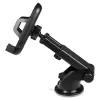 Savio CH-04 suporte de telemóvel para automóvel, fixação no para-brisas/tablier, preto