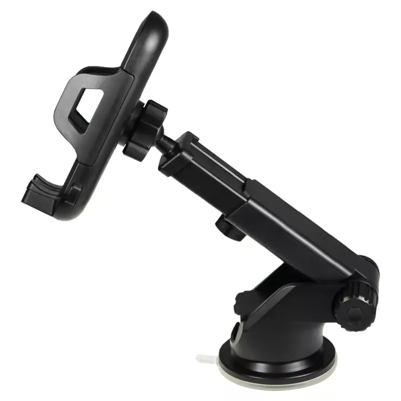 Savio CH-04 suporte de telemóvel para automóvel, fixação no para-brisas/tablier, preto
