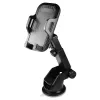 Savio CH-04 suporte de telemóvel para automóvel, fixação no para-brisas/tablier, preto