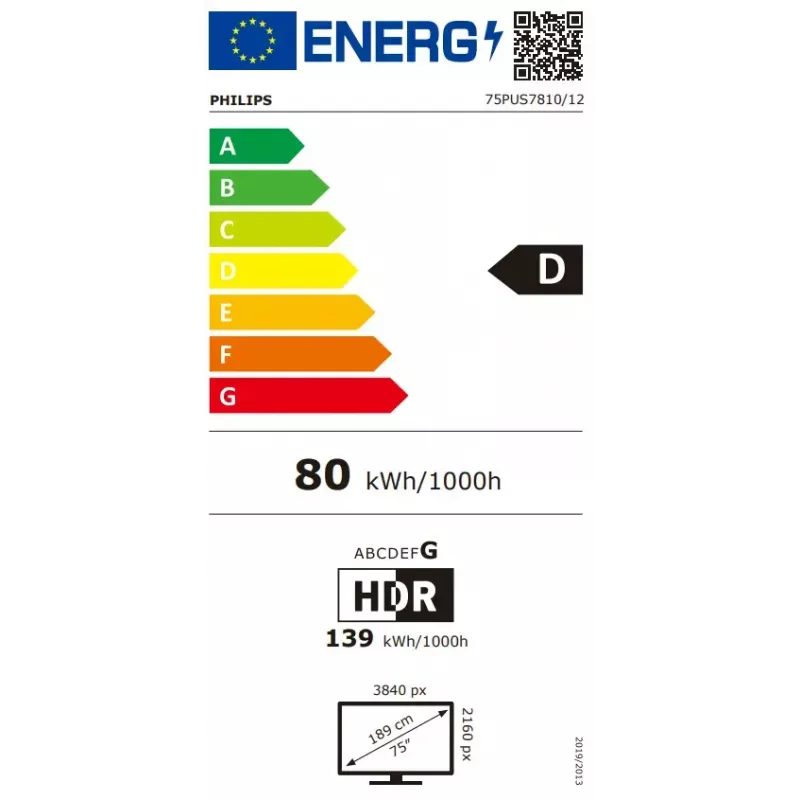 Philips 75PUS7810/12 TV 190.5 cm (75