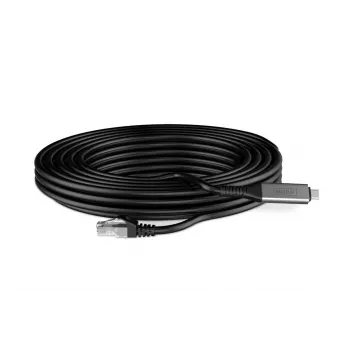 DIGITUS USB-C 3.2 Gen1 - Cabo Ethernet RJ45 - CAT6a S/FTP preto - 5m