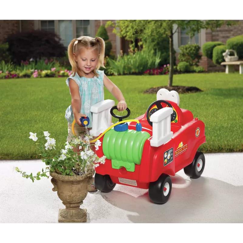 Little Tikes Spray & Rescue Carro de bombeiros, 1,5 ano(s), 4 rodas, plástico, preto, vermelho, branco