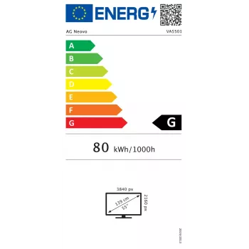 Ecrã de sinalização AG Neovo VA5501 Digital Signage ecrã plano 138,7 cm (54,6 polegadas) LED 350 cd/m² 4K Ultra HD preto