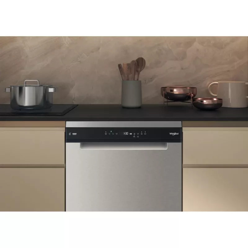 Máquina de lavar louça Whirlpool W7F HP33 X de instalação livre 15 conjuntos de louça 43 dB