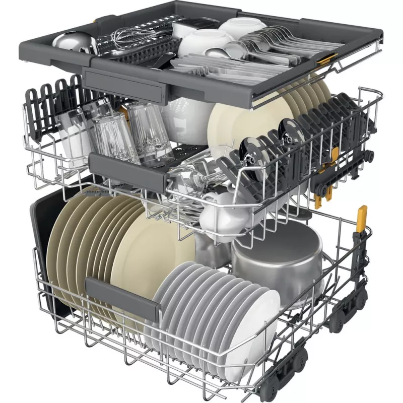 Máquina de lavar louça Whirlpool W7F HP33 X de instalação livre 15 conjuntos de louça 43 dB