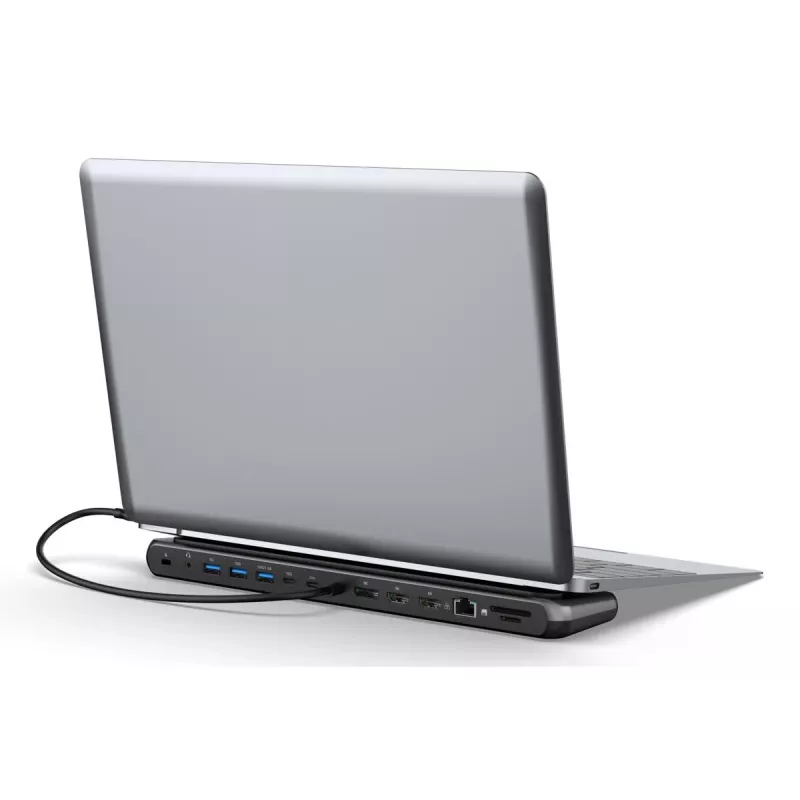 Docking station Digitus USB-C 8K, 12 portas, USB 3.2 Gen 2, 100 W