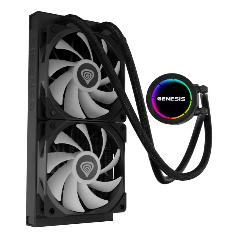 Sistema de refrigeração para computador GENESIS NLG-2319 processador refrigeração líquida all-in-one preto