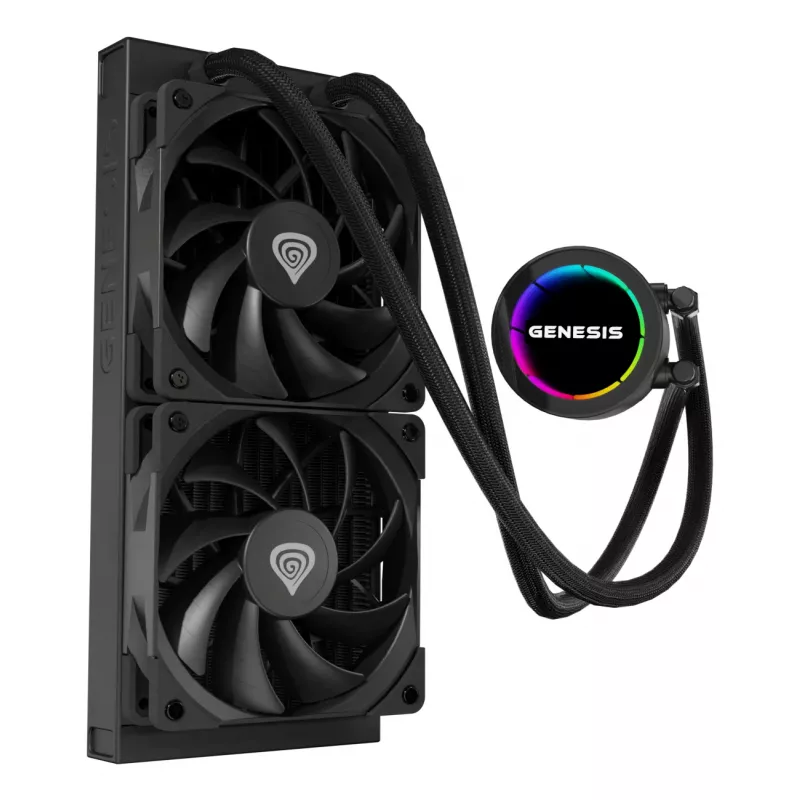 Sistema de refrigeração para computador GENESIS NLG-2318 processador refrigeração líquida all-in-one preto