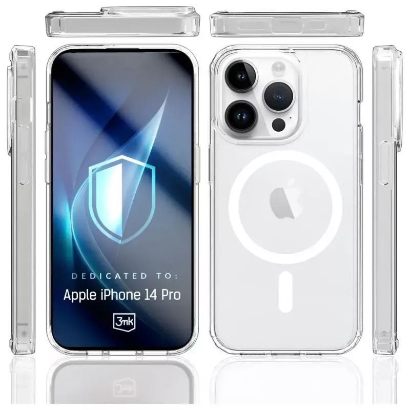 Capa de proteção MagCase Armor para Apple iPhone 14 Pro da 3MK com fixação magnética e proteção robusta