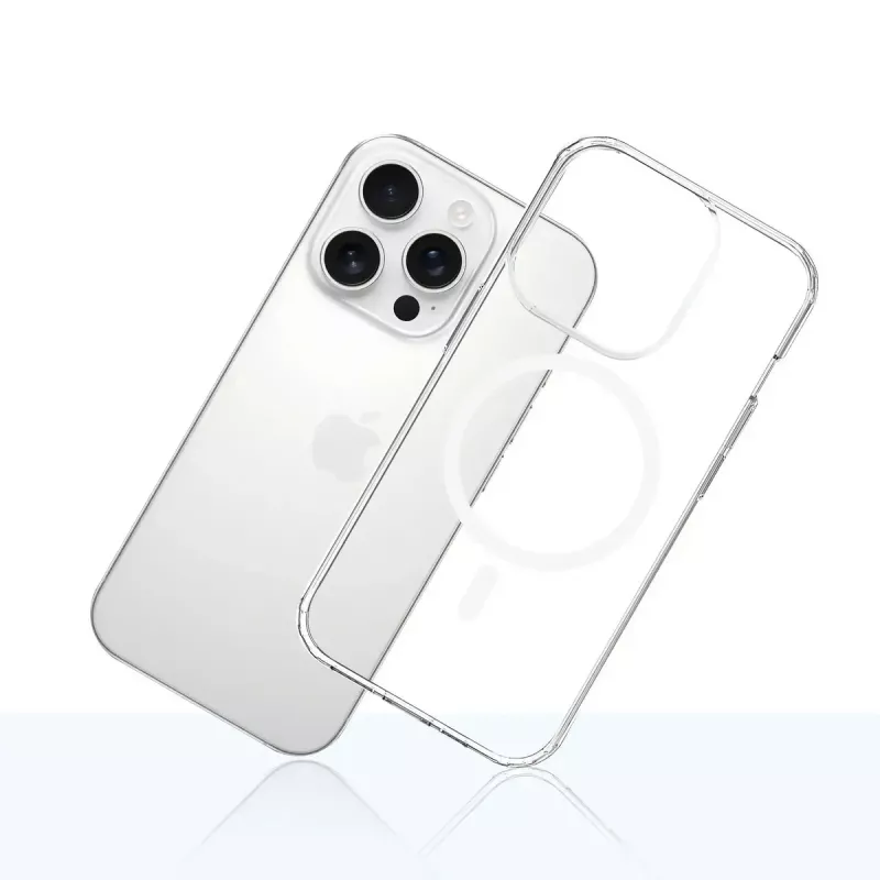 3MK Armor MagCase capa para iPhone 16 Pro, MagSafe, transparente, TPU