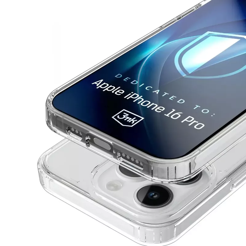 3MK Armor MagCase capa para iPhone 16 Pro, MagSafe, transparente, TPU