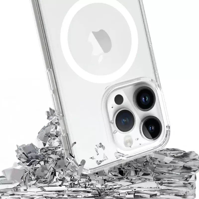 3MK Armor MagCase capa para iPhone 16 Pro, MagSafe, transparente, TPU