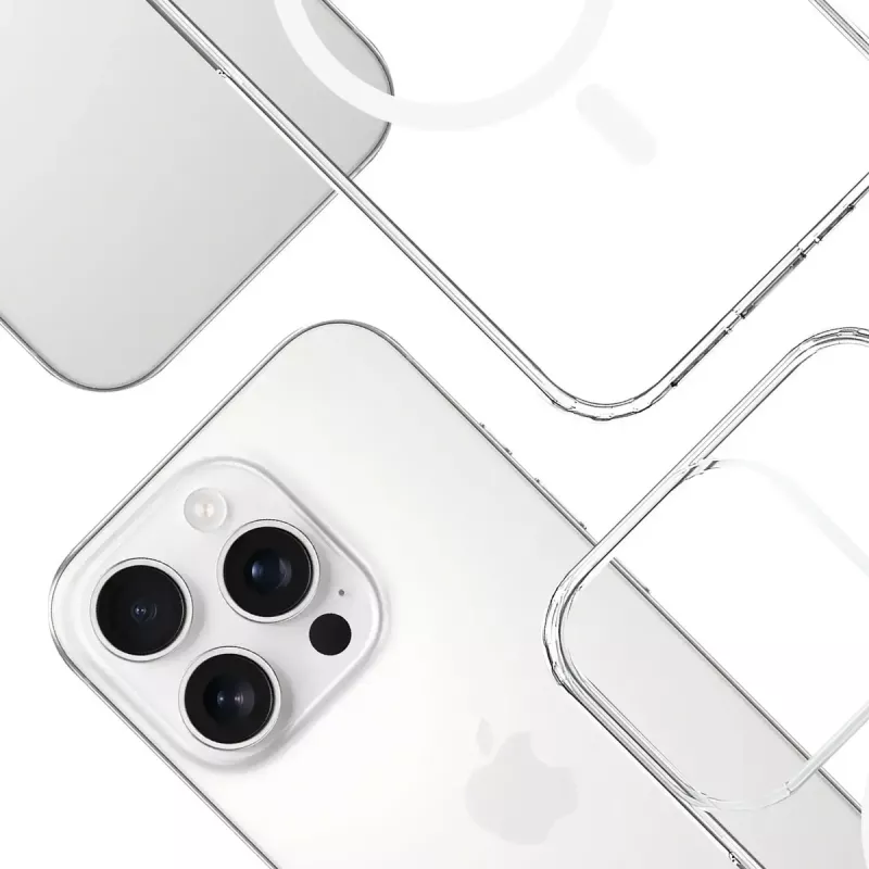 3MK Armor MagCase capa para iPhone 16 Pro Max, MagSafe, transparente, TPU