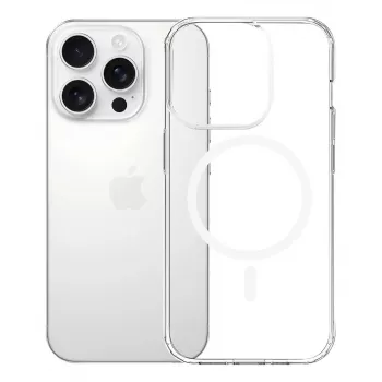 Capa para telemóvel 3MK Armor MagCase para iPhone 16 Pro Max, compatível com 17,5 cm (6,9 polegadas), transparente, PC+TPU