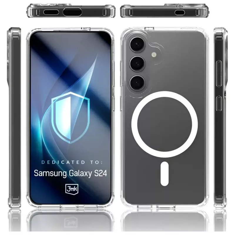 Capa de proteção 3MK Armor MagCase para Samsung Galaxy S24/S25 – design robusto e fino