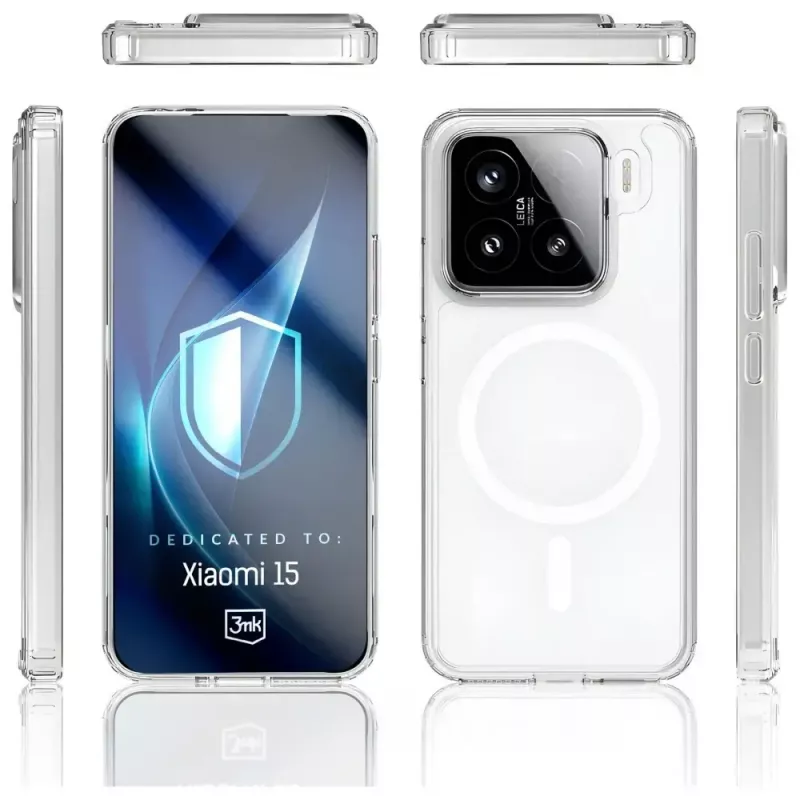 Capa para telemóvel 3MK Armor MagCase para Xiaomi 15 — capa de proteção robusta e leve