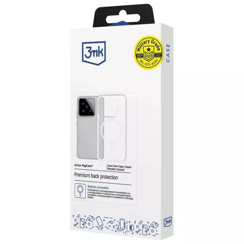 Capa de proteção MagCase Armor da 3MK para Xiaomi 15 Pro — capa para telemóvel fina e resistente